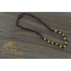 Amber baby necklace polished cherry yellow